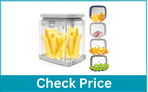 CRAZYQUEEN  Food Dicer Chop Box, Potato Cutter for Fries Potato French Fry Onion Cutter Food Chopper