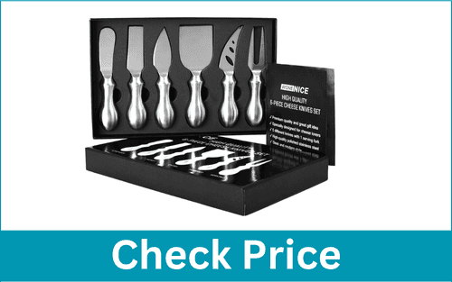 WONENICE Premium -Luxury  6-Piece Cheese Knives