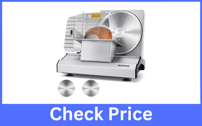 CUSIMAX Electric Deli Meat Slicer w/ 2 Blades
