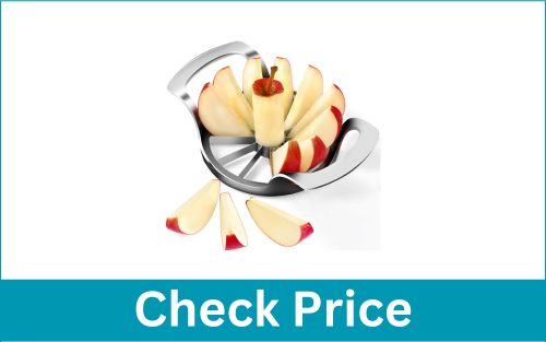 AUBENR 4.72 Inch Extra Large 12 Blade Heavy Duty Steel Apple Slicer