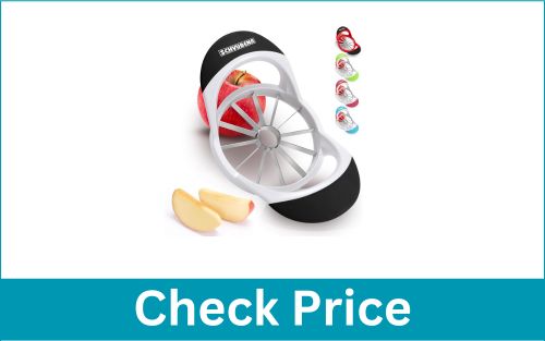 SCHVUBENR 4.72 Inch Large 12 Blade Sharp Steel Dishwasher Safe Apple Slicer