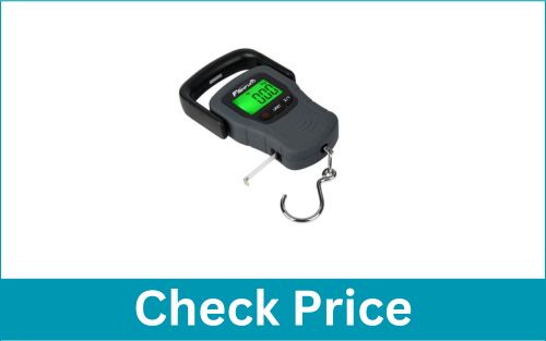 FISHFUN Electronic Hanging Scale Large Handle Measuring Tape Fishing Digital Fish Scale