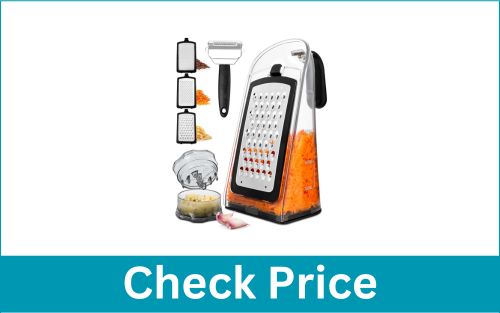 JOINED Garlic Crusher Handle 3 Blade Vegetable Shredder Box Grater Cheese 