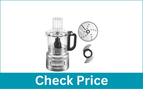 KITCHENAID 7 Cup Compact Food Processor Easy Clean Bowl for Cheese Grate and Slice Use
