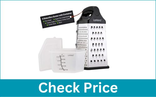 LANTANA Stainless Steel Grater with Container Box for Cheese Grating