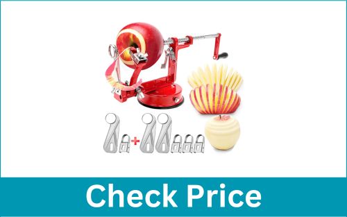  TATIDA 3 In 1 Stainless Steel Suction Cup Potato Tool Corer Apple Peeler Slicer
