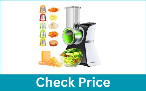 TWOMEOW Compact Salad Shooter Carrot Kitchen Food Grater Cheese Electric