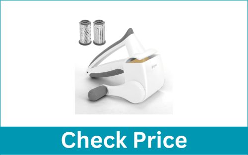 UHIYEE Hand Crank Fine Coarse Drum Stainless Safe Grater Cheese Parmesan