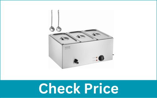 VEVOR 24QT 3-Pan Warmer