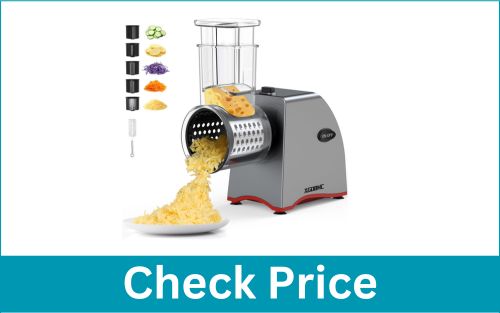 XGOBHC Upgraded One Touch Salad Maker Stainless Blades Grater Electric Cheese