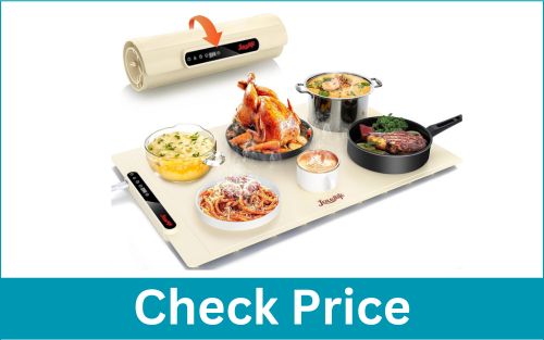 LAUDLIFE 24x16 Inch Foldable Electric Warming Tray