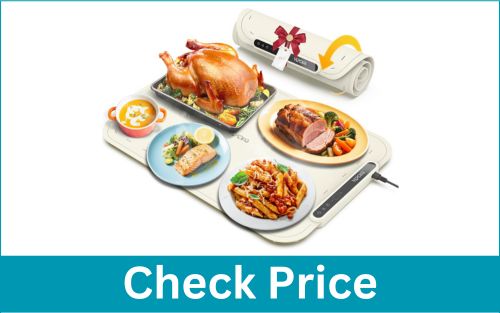 VEPOKA 7 Temp Levels Auto Shut-Off Warming Tray