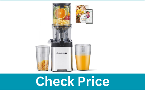 AMZCHEF Wide Mouth Stainless Steel Cold Press Juicer