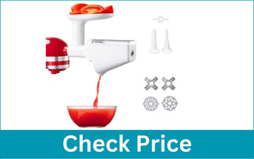 KITCHTREE Fruit Vegetable Strainer Food Grinder Sausage Tubes Kitchenaid Juicer Attachment