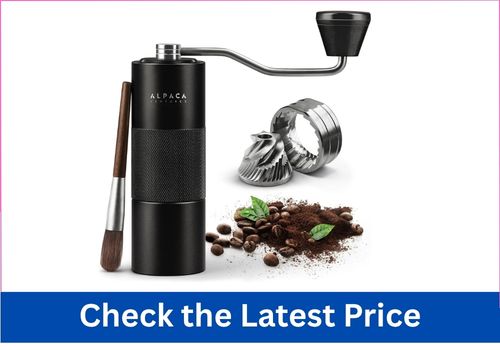ALPACA VENTURES Premium Manual Coffee Travel Coffee Grinder
