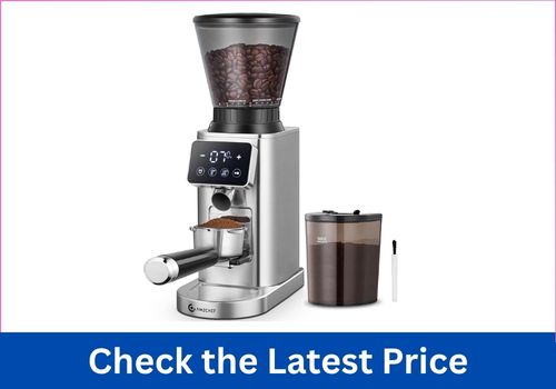 AMZCHEF Adjustable Burr Budget Coffee Grinder