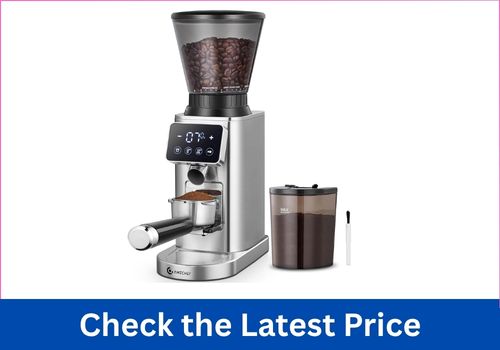  AMZCHEF Adjustable Burr Coffee Grinder for Filter Coffee