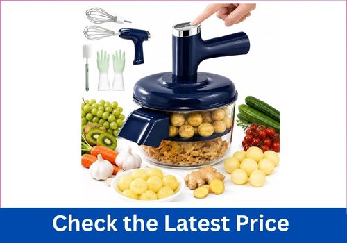 Blue Electric Five-Blade Vegetable Peeler