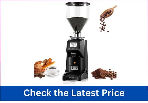 FLYSEAGO 64mm Flat Burr Commercial Coffee Grinder