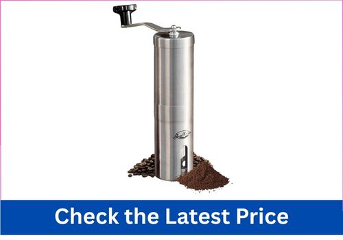 JavaPresse Stainless Steel Hand Burr Coffee Grinder