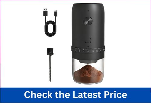 Kiramikan Portable Rechargeable Electric Travel Coffee Grinder